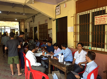 Cardiac camp registration desk